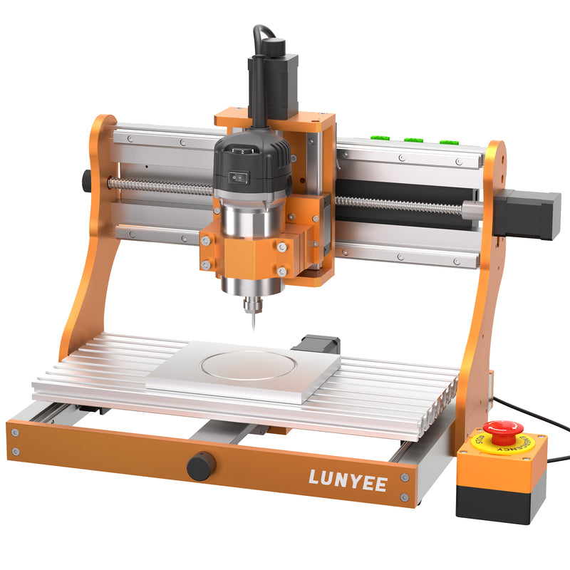 主軸と加工テーブルの周囲が開いたLUNYEE 3020 Novaのメーカー製品画像